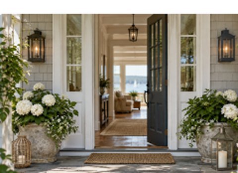 A welcoming coastal Maine entry
